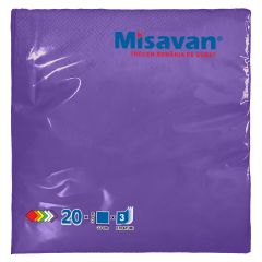 Misavan Servetele de Masa Lila 20/set 33x33 3 str