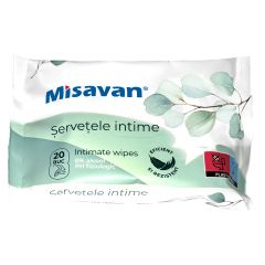 Servetele umede intime Misavan, 20 buc